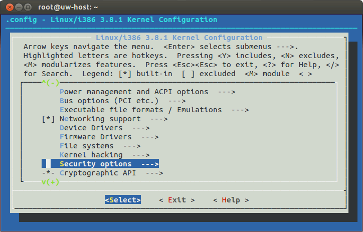 Linux Kernel Configuration